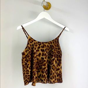 Arden B cheetah top XS